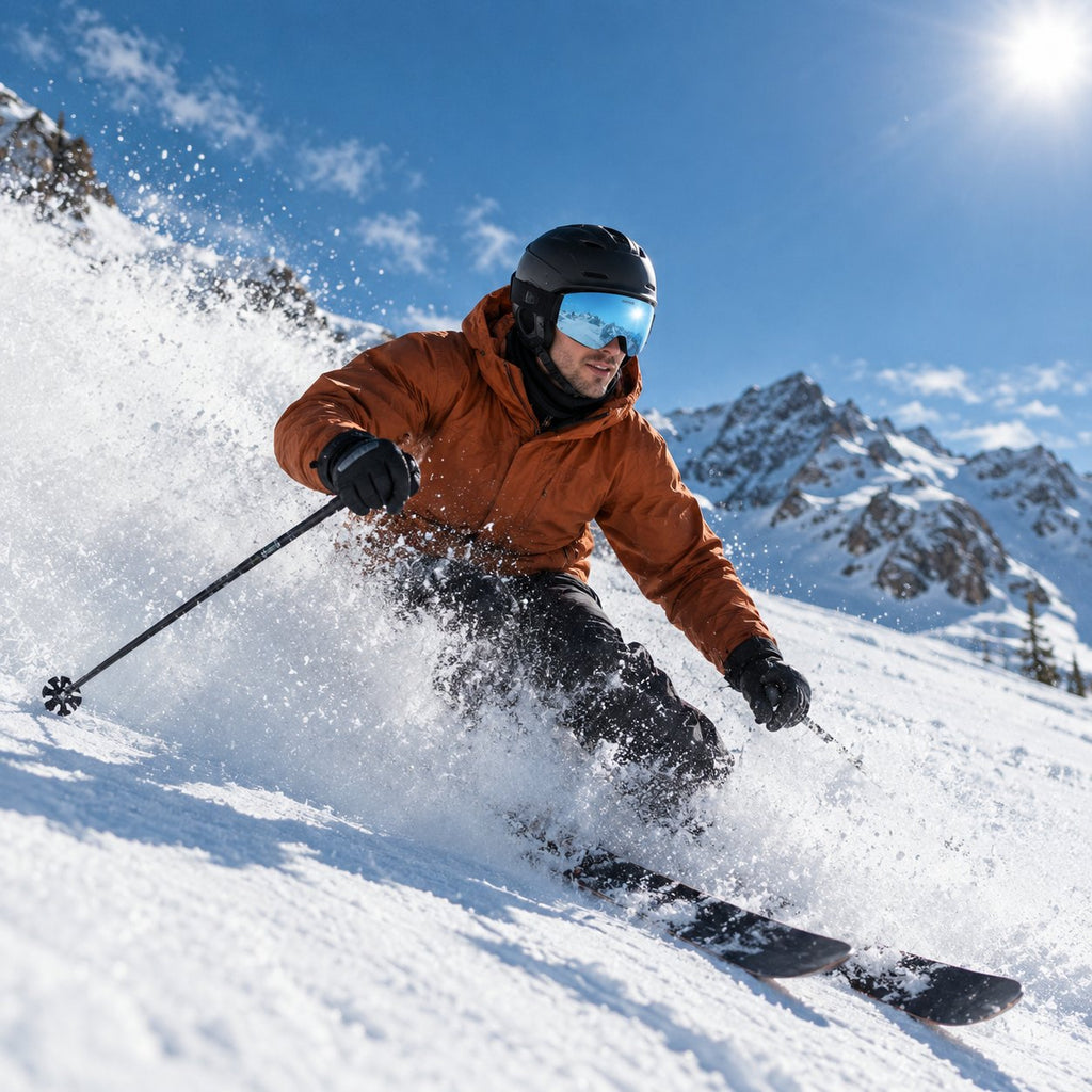 Alpine 1 ski goggles – on the mountain – action | Snowgest