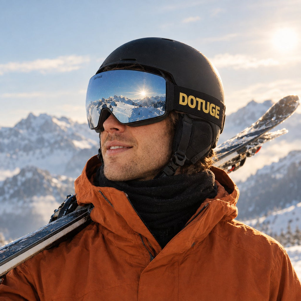 Alpine 1 ski goggles – on the mountain – portrait | Snowgest