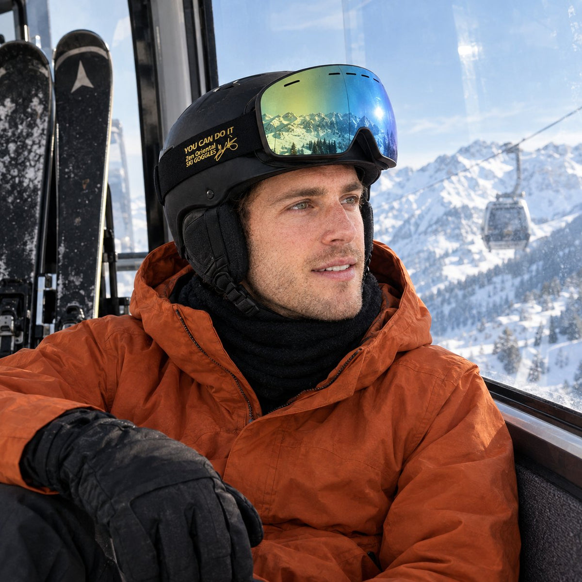 Cobalt ski goggles – on the mountain – gondola | Snowgest