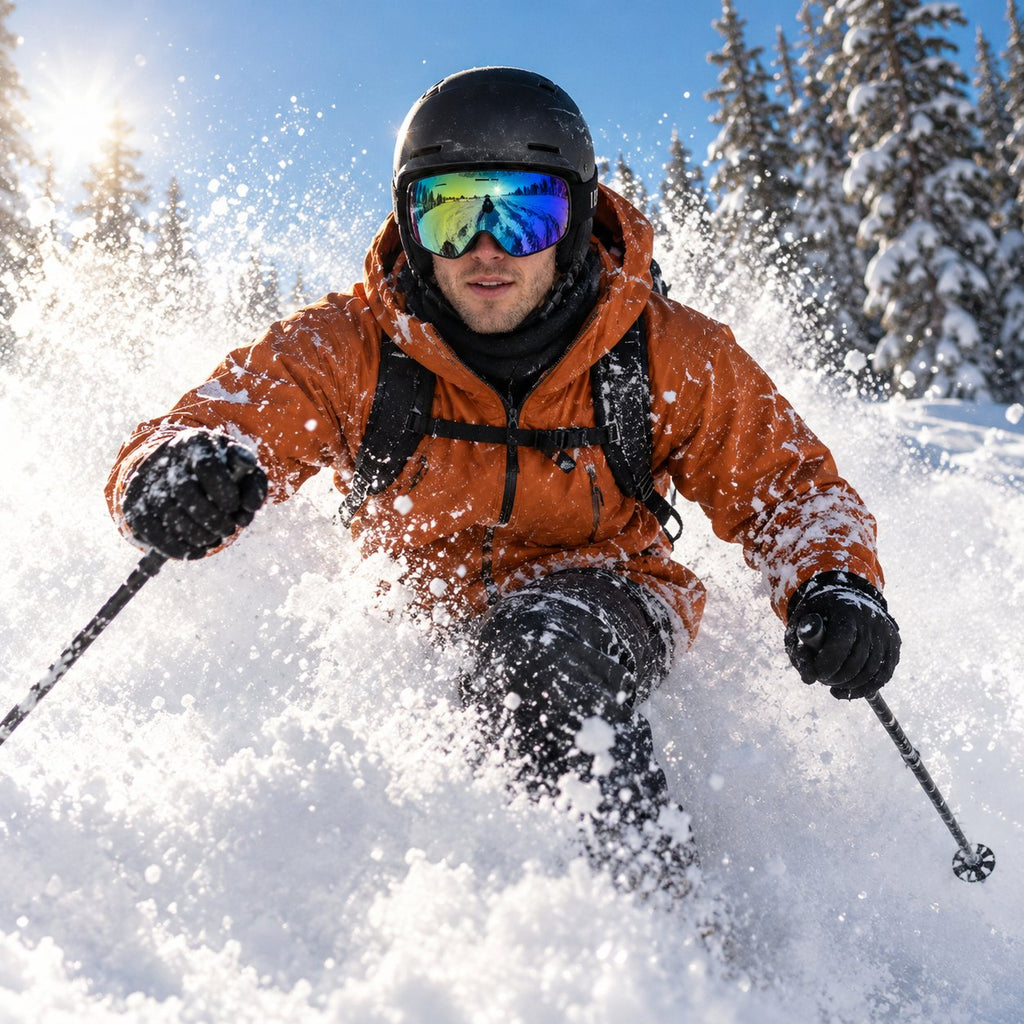 Cobalt ski goggles – on the mountain – powder | Snowgest
