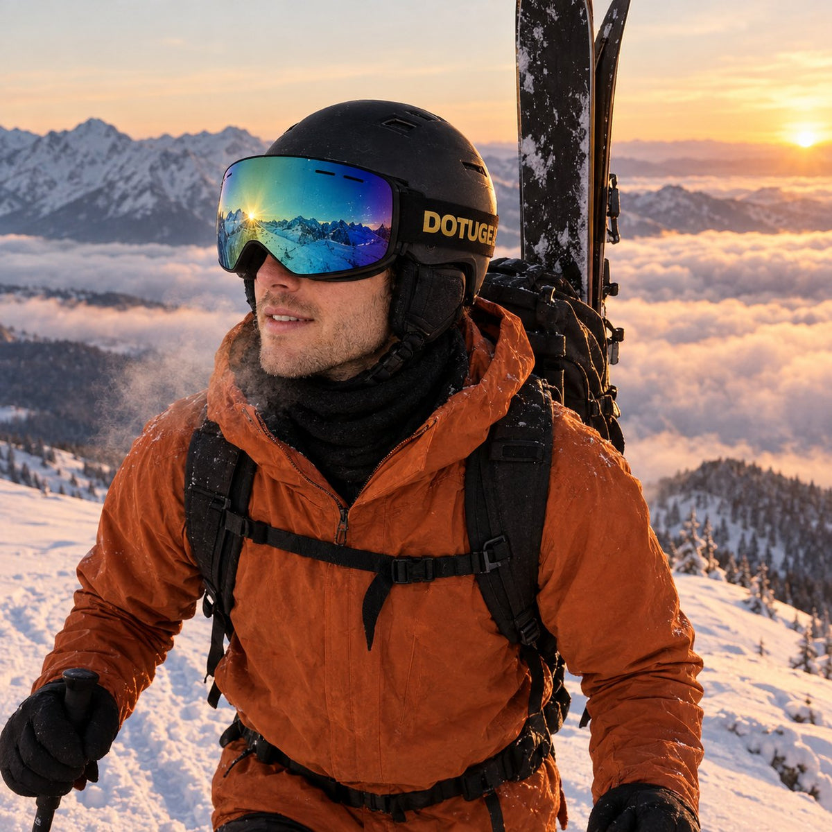 Cobalt ski goggles – on the mountain – skin track | Snowgest