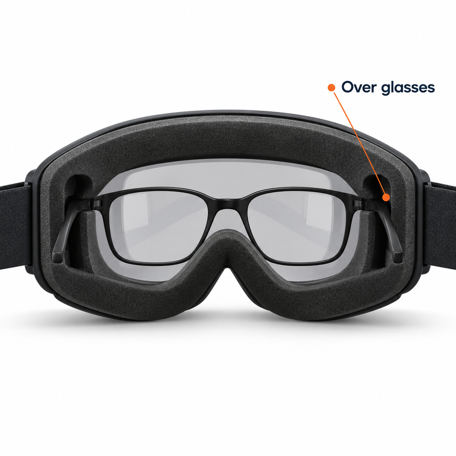 Room for your glasses — illustrative detail