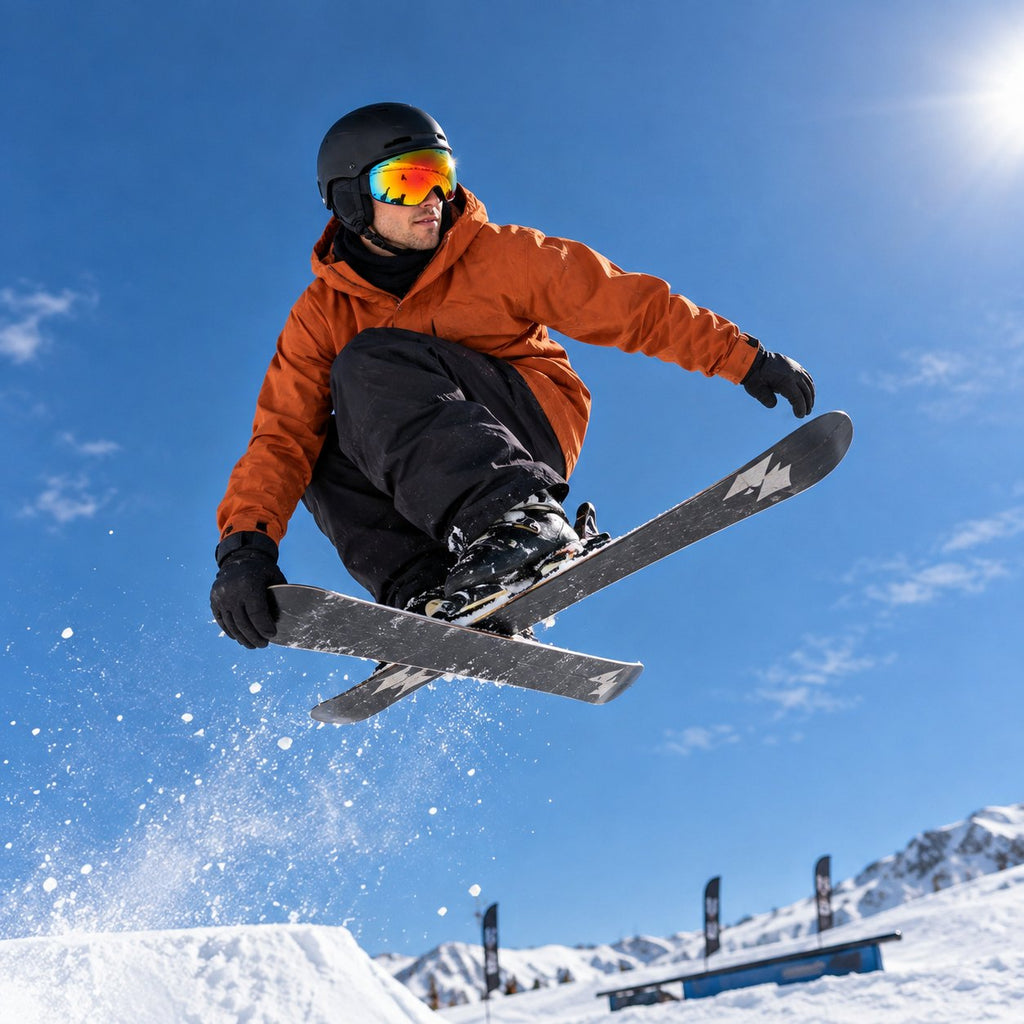 Dune ski goggles – on the mountain – park jump | Snowgest