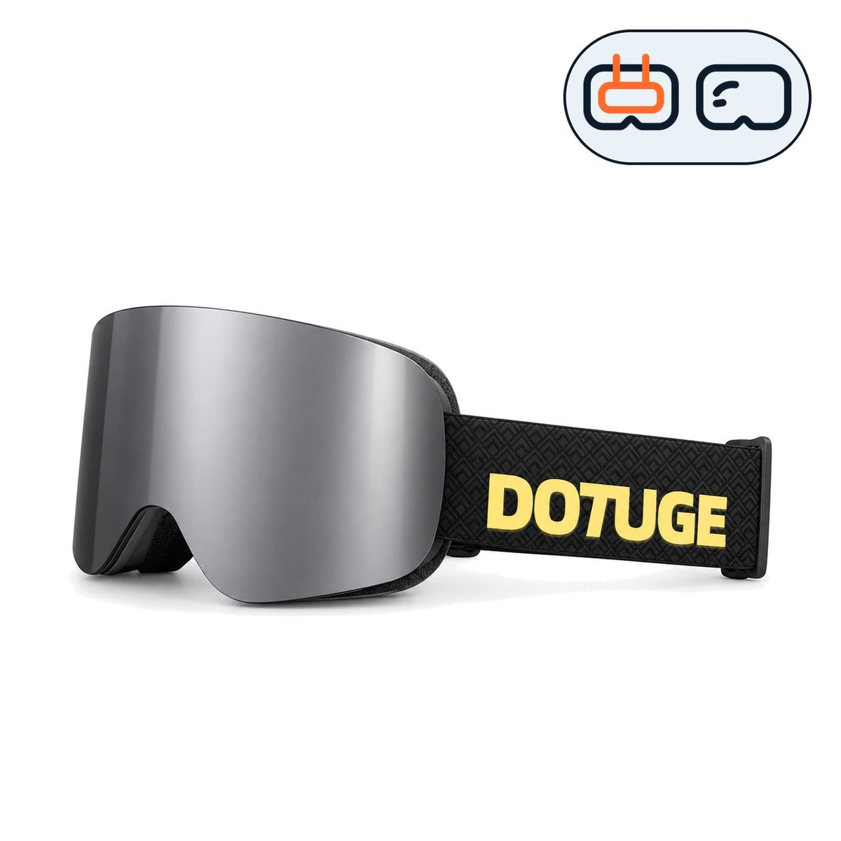 Glacier 3 | Snow Goggles | Cylindrical Lens, UV400 Protection | Skiing and Snowboarding-Black Lens / Black Frame / Black Strap-Snowgest