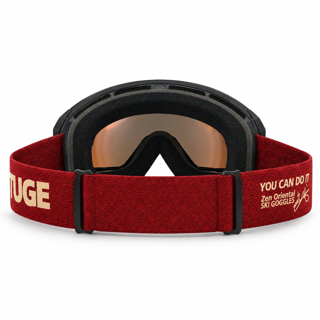 Halo 1 ski goggles – rear view | Snowgest