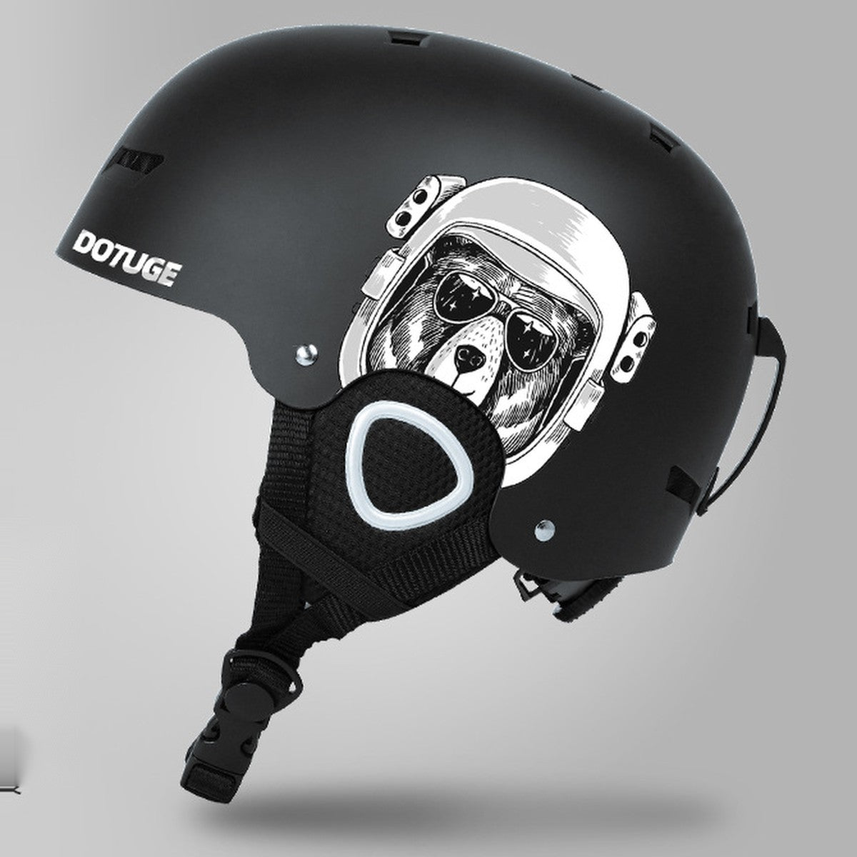 Summit Ski Helmet | Snowgest-Black – Space Bear